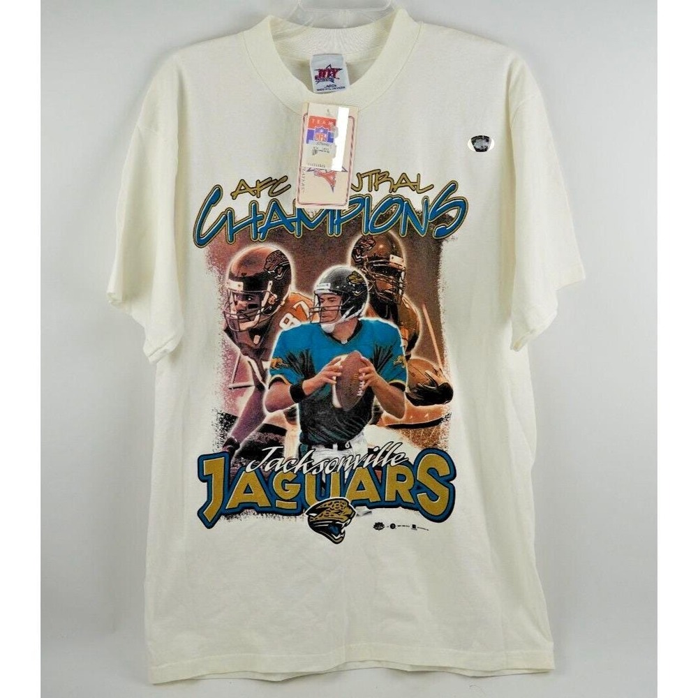 Vintage 1999 Joy Athletic Jacksonville Jaguars AFC Central Champions Shirt, Mark